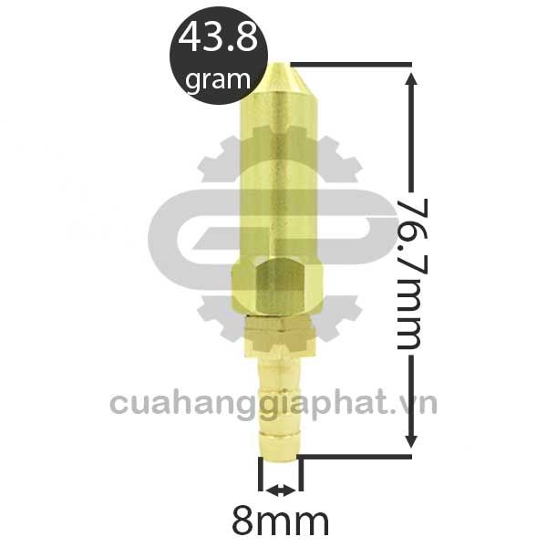 Béc rửa xe thân dài nối ống 8 ly