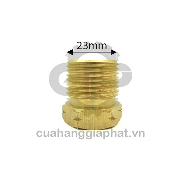 Tán đá thau ren ngoài gắn đồng hồ