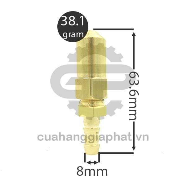 Béc rửa xe nối ống 8 ly