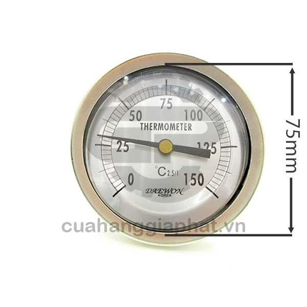 Đồng hồ đo nhiệt độ mặt 75