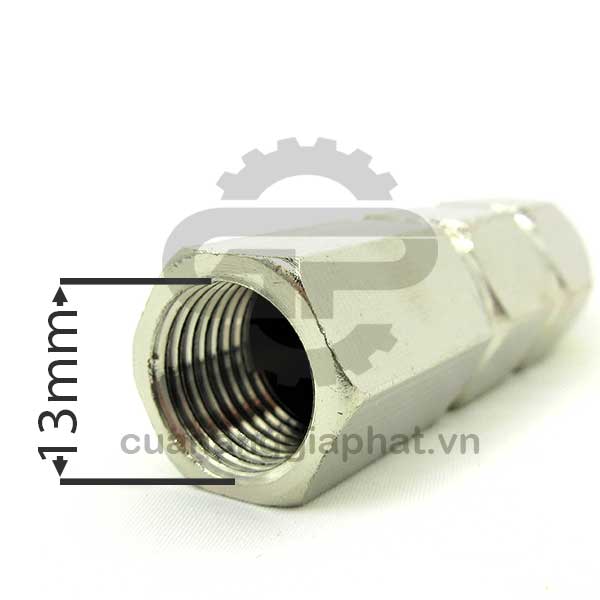 Đầu xịt béc rửa xe thân dài nối ren trong 13 ly