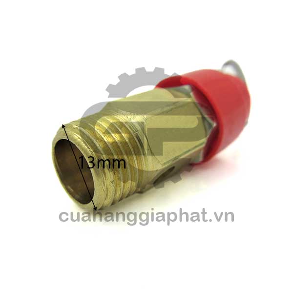 Van an toàn ren 13 ly nắp đỏ