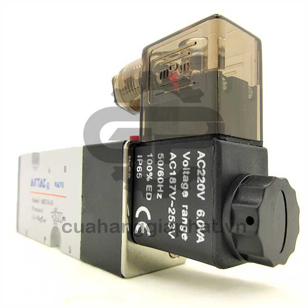 Van điện từ Airtac 5 ngã 1 đầu coil 4M