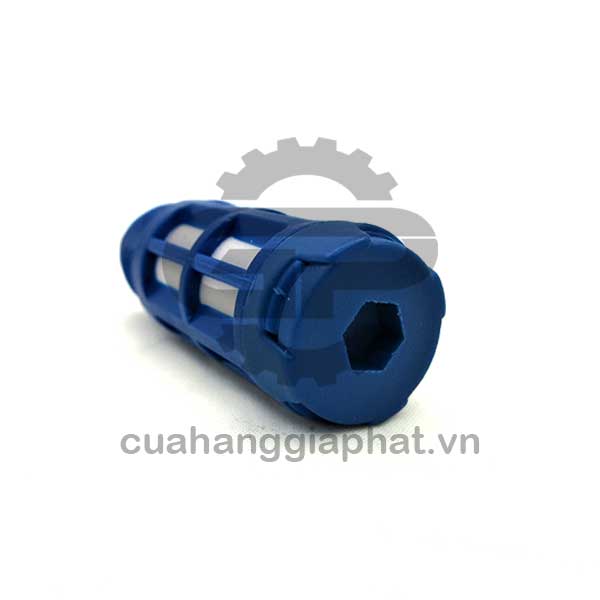 Giảm thanh khí nén nhựa xanh ren 13mm