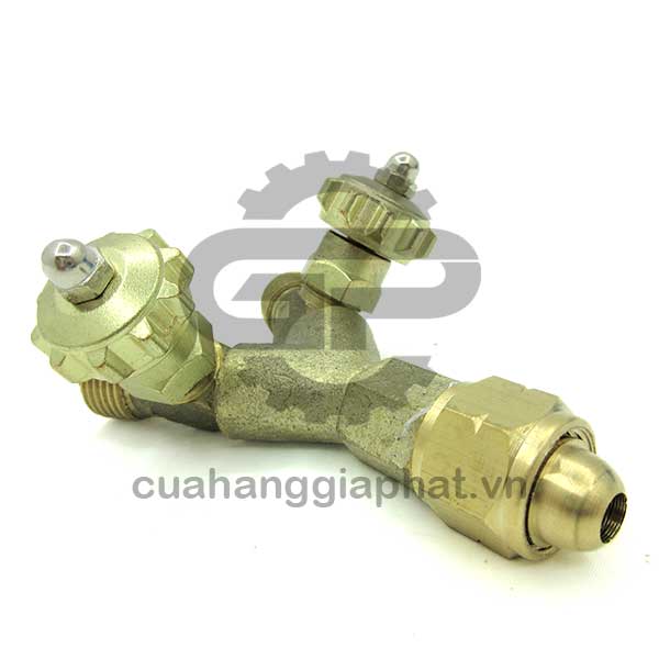 Khóa gas chữ Y chia khí hàn gió đá có van