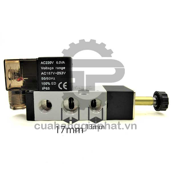 Van điện từ Airtac 5 ngã 1 đầu coil 4M cao cấp