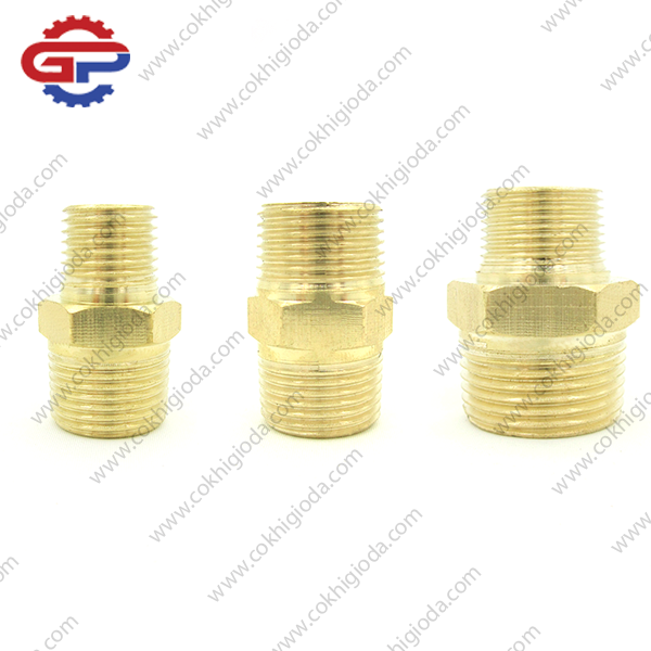 Nối thau 2 đầu ren ngoài