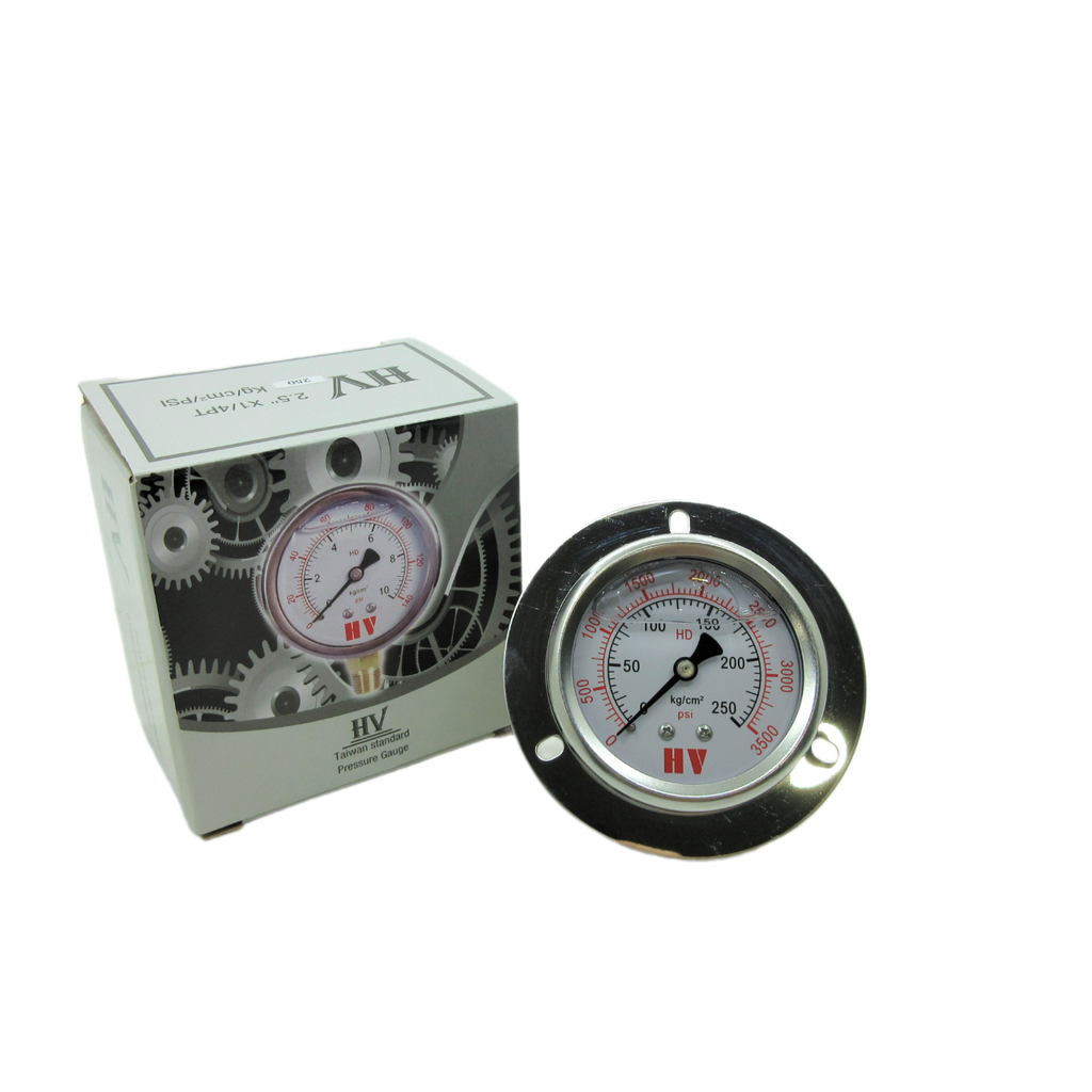 Đồng Hồ Dầu Đo Áp Suất Mặt 100 Chân Sau