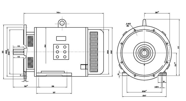 ĐỘNG CƠ  75KW 3 PHA 3000 vòng/ phút  MADE IN JAPAN