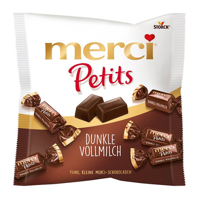 Chocolate Merci Petits Dunkle Vollmich Collection, 125g