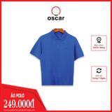  Áo Thun Nam Polo OSCAR - OCMPKSF 003 MÀU XANH DA TRỜI 