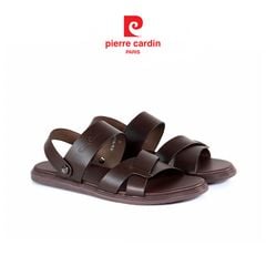  Sandals Da Cổ Điển Khắc Chìm Logo Pierre Cardin - PCMFWLE 159 