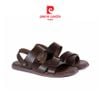  Sandals Da Cổ Điển Khắc Chìm Logo Pierre Cardin - PCMFWLE 159 