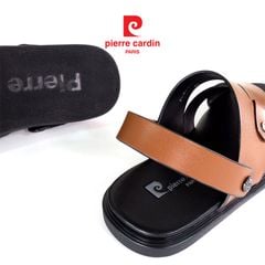 Sandals Ankle Strap Da Bò Trơn Cổ Điển Pierre Cardin - 162