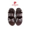  Sandals Da Cổ Điển Khắc Chìm Logo Pierre Cardin - PCMFWLE 159 