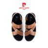  Sandals Ankle Strap Da Bò Trơn Cổ Điển Pierre Cardin - 162 