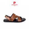  Sandals Ankle Strap Da Bò Trơn Cổ Điển Pierre Cardin - 162 