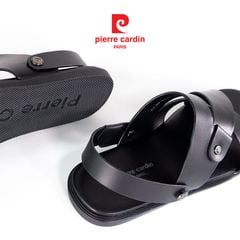 Sandals Ankle Strap Da Bò Trơn Cổ Điển Pierre Cardin - 162