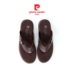 Sandal Quai Kẹp Ngón Nhấn Phụ Kiện Logo Pierre Cardin - 160
