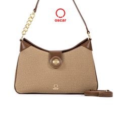  Túi Đeo Vai Phom Chữ Nhật Phối Khóa Kim Loại Vàng OCWHBS 099 