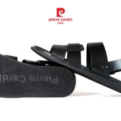 Sandals Nam Quai Ngan Da Bò Trơn Cổ Điển Pierre Cardin - 165