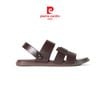  Sandals Nam Quai Ngan Da Bò Trơn Cổ Điển Pierre Cardin - 165 
