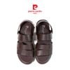 Sandals Nam Quai Ngan Da Bò Trơn Cổ Điển Pierre Cardin - 165 