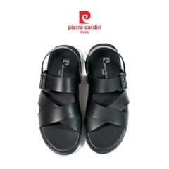 Sandals Da Bò Trơn Cổ Điển Pierre Cardin - 166