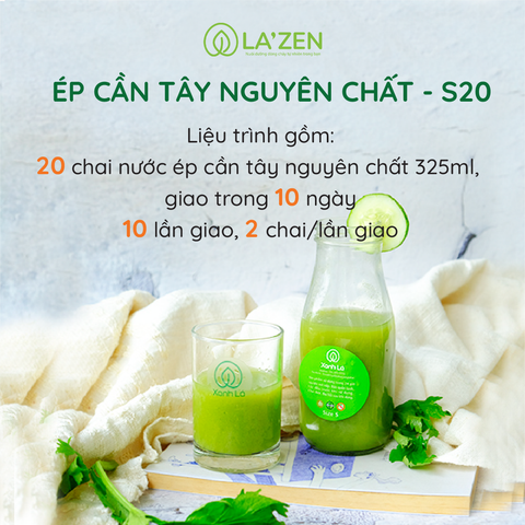 Gói Ép Detox Cần Tây nguyên chất - S20