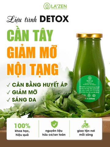 Liệu trình nước ép CẦN TÂY detox 5-10 ngày an toàn La'zen