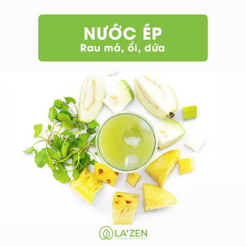 Nước ép dứa, ổi, rau má