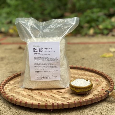 Muối Biển Thô Nam Định 100% Tự Nhiên, Không Tẩy Trắng - Giàu Khoáng Chất