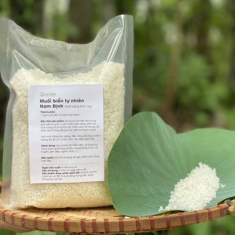 Muối Biển Thô Nam Định 100% Tự Nhiên, Không Tẩy Trắng - Giàu Khoáng Chất