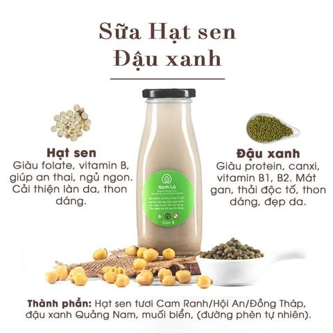 Sữa Hạt sen đậu xanh