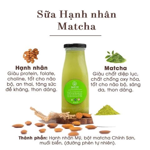 Sữa Hạnh nhân matcha