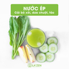 Nước ép táo, dưa chuột, bó xôi