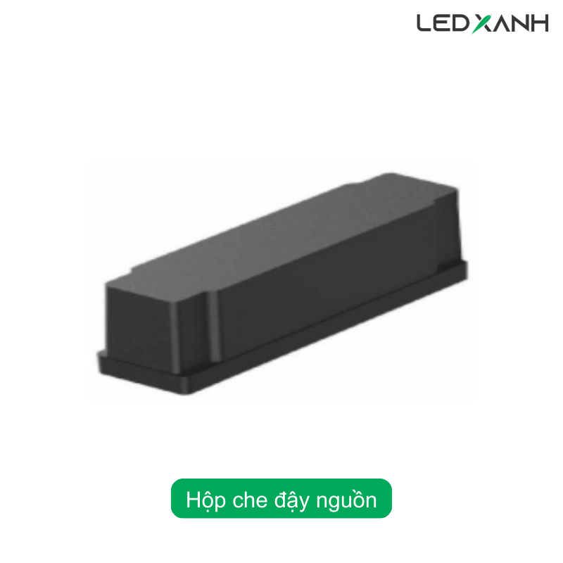 Phụ kiện hộp che dây nguồn đèn ray nam châm mỏng - KingLED