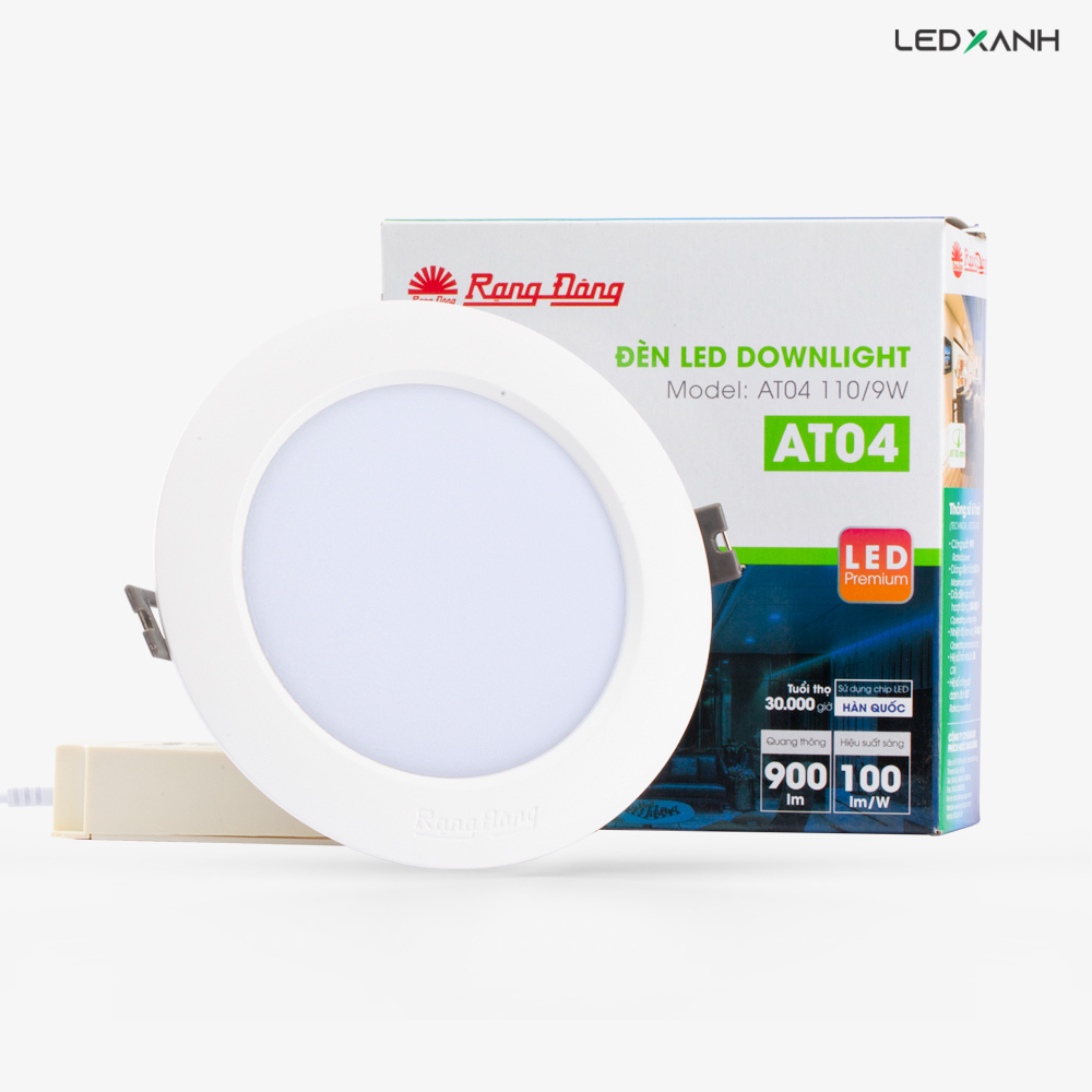 Đèn LED âm trần downlight tròn AT04 Rạng Đông 5W - 9W