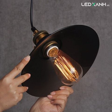 Đèn thả đui mạ đồng Chao sâu TH728