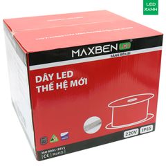 Đèn LED dây 220V 2 hàng bóng 8-9W/m - Maxben