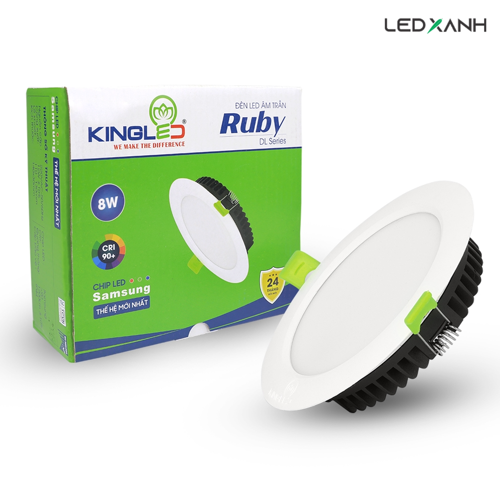 Đèn LED âm trần KingLED - Ruby 6W, 8W, 12W