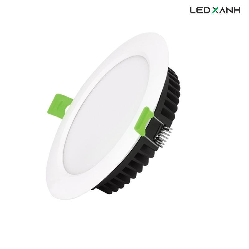 Đèn LED âm trần downlight KingECO mặt trắng DLSS đổi màu