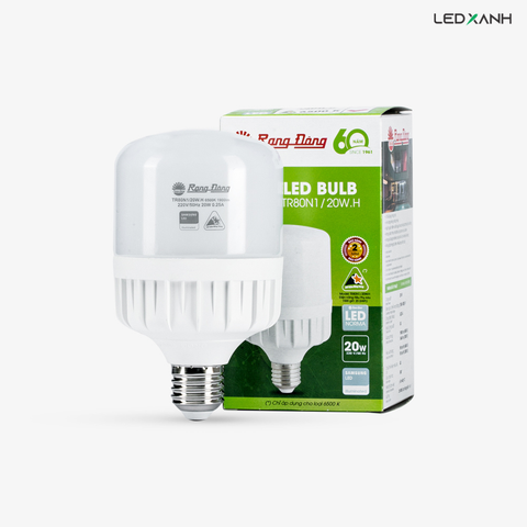 Bóng đèn LED BULB trụ nhôm nhựa 20W - 50W Rạng Đông