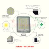  [IZU-PHAMN300W] Đèn pha mắt ngọc năng lượng mặt trời 300W - siêu sáng 