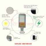  [IZU-CTR600W] Đèn năng lượng mặt trời công trình siêu sáng 