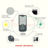  [IZU-LTMT1000W] Đèn năng lượng mặt trời liền thể 1000W 