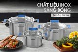  Bộ nồi Inox 5 đáy cao cấp Sunhouse SHG2025 (16-20-24cm) dùng trên mọi loại bếp 