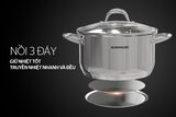  Nồi inox 3 đáy Sunhouse SHG301 đường kính 16cm-32cm dùng được trên mọi loại bếp 