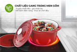  Nồi gang đúc tráng men Professional SUNHOUSE GP100MR-21 
