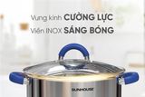  BỘ NỒI CHẢO INOX 3 ĐÁY SUNHOUSE SHG362 
